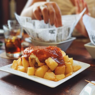 Patatas bravas in Sitges, Barcelona