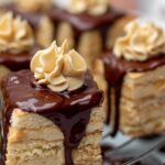 These are delicious petite four made of cinnamon sponge and coffee-infused buttercream.